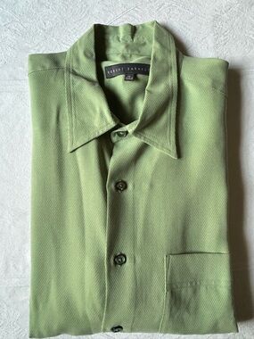 Robert Barakett Mint Green Men's Button-Up Shirt
